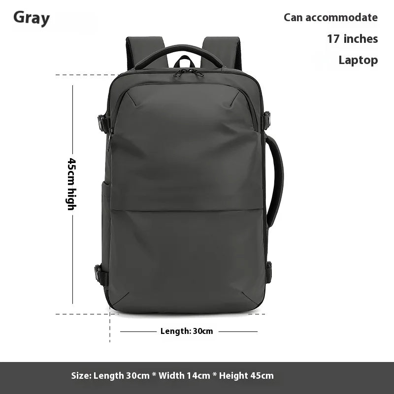 Mochila de Compresión al Vacío Expandible 36–55L con Separación Seco/Húmedo y Diseño Antirrobo para Viaje