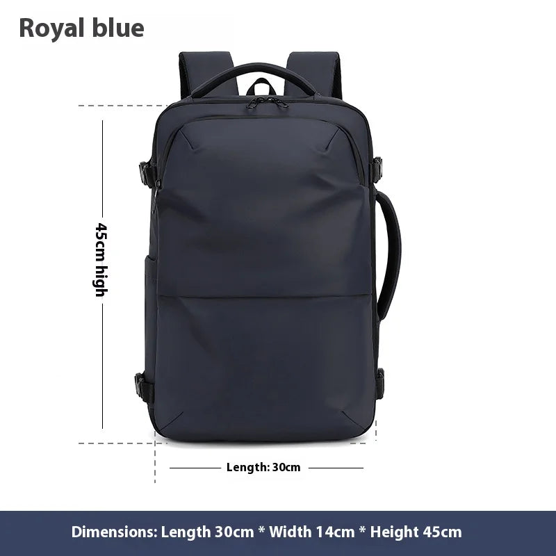 Mochila de Compresión al Vacío Expandible 36–55L con Separación Seco/Húmedo y Diseño Antirrobo para Viaje