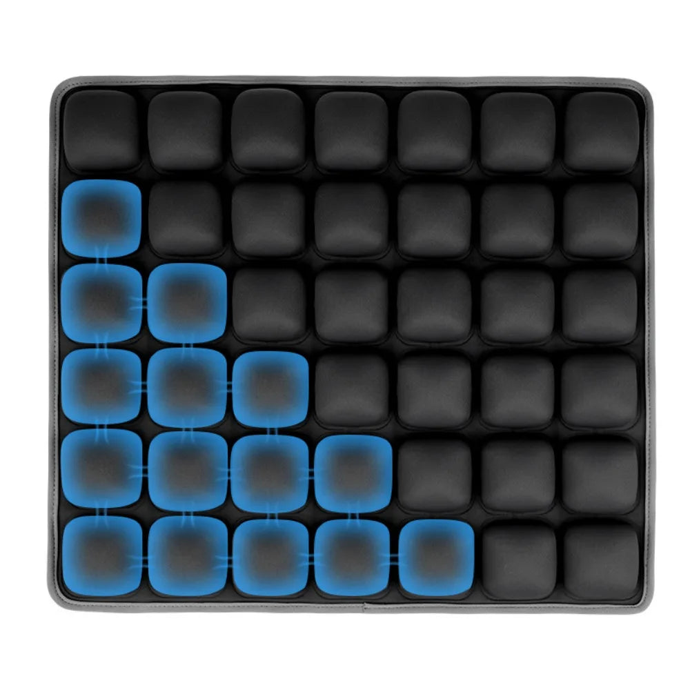 Cojín Inflable 3D de Celdas de Aire para Viaje, Antipresión, Ajustable y Transpirable para Máxima Comodidad