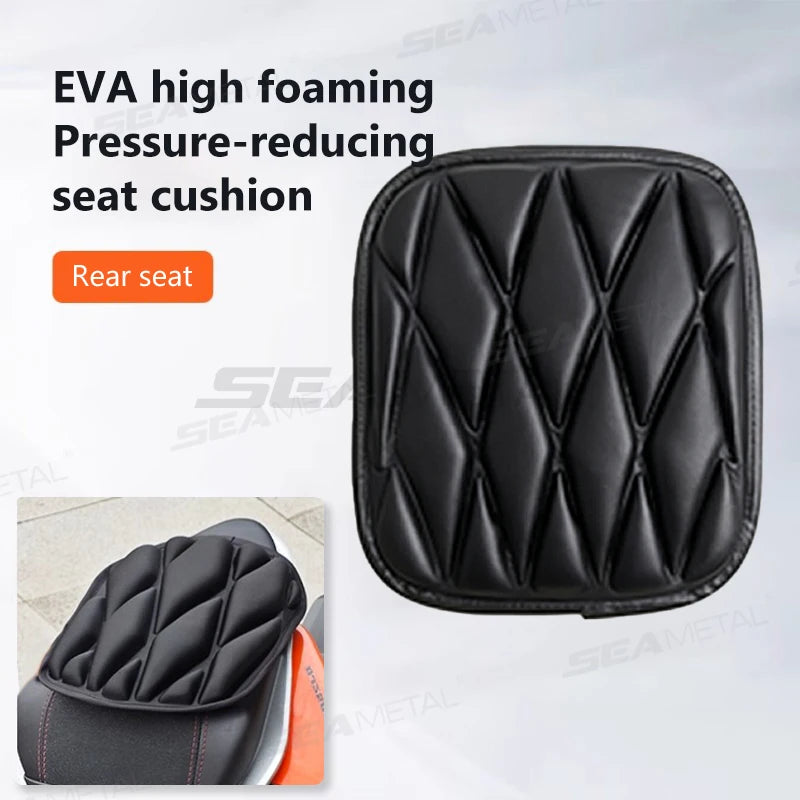 Cojín 3D para Asiento de Motocicleta Antivibración, Transpirable, Impermeable y con Aislamiento Térmico
