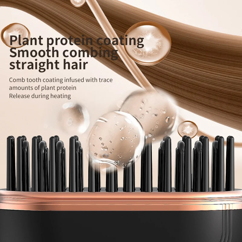 Mini Cepillo Alisador Eléctrico de 130 g, Portátil e Inalámbrico con Calentamiento Rápido en 30 Segundos para Viaje y Uso Diario