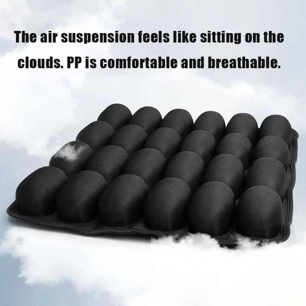 Cojín Inflable 3D de Celdas de Aire para Viaje, Antipresión, Ajustable y Transpirable para Máxima Comodidad